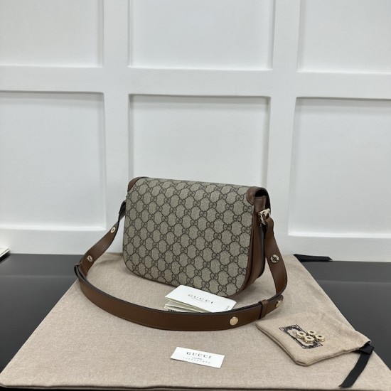 Replica Gucci Horsebit 1955 small shoulder bag brown ‎815178