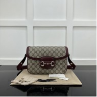 Replica Gucci Horsebit 1955 small shoulder bag red ‎815178