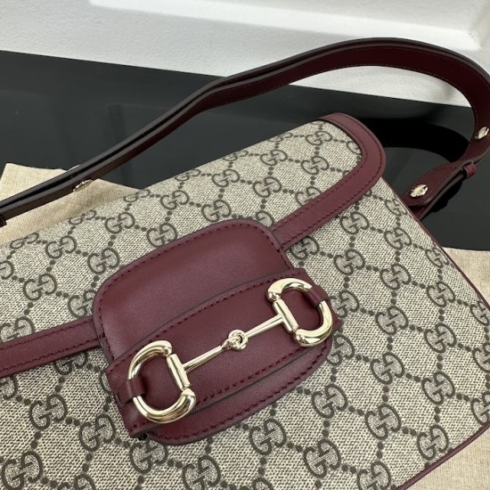 replica G*u*i horsebit 1955 small shoulder bag red ‎815178