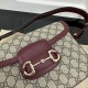 Replica Gucci Horsebit 1955 small shoulder bag red ‎815178