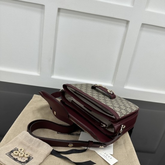 Replica Gucci Horsebit 1955 small shoulder bag red ‎815178