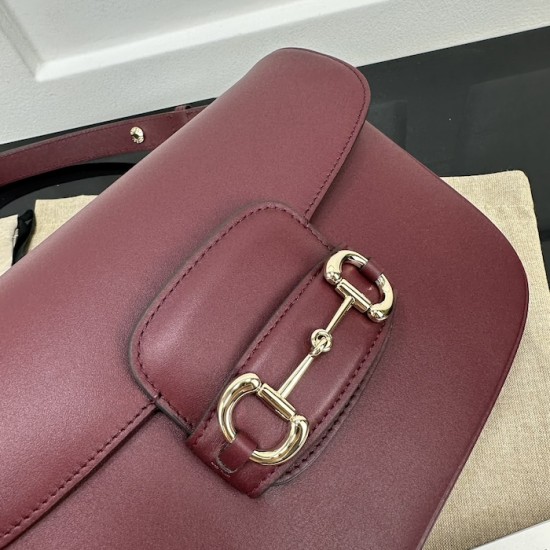 replica G*u*i horsebit 1955 small shoulder bag smooth leather