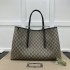 Replica Gucci GG Emblem large tote bag black ‎815212