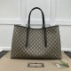 Replica Gucci GG Emblem large tote bag black ‎815212