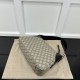 Replica Gucci GG Emblem medium shoulder bag black ‎815216