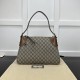 Replica Gucci GG Emblem large shoulder bag brown ‎815217