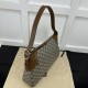 Replica Gucci GG Emblem large shoulder bag brown ‎815217