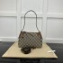 Replica Gucci GG Emblem small shoulder bag brown ‎815218