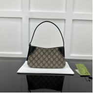 Replica Gucci GG Emblem super mini shoulder bag black ‎820696