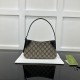 Replica Gucci GG Emblem super mini shoulder bag black ‎820696