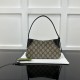 Replica Gucci GG Emblem super mini shoulder bag black ‎820696