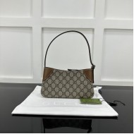 Replica Gucci GG Emblem super mini shoulder bag brown ‎820696