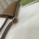 Replica Gucci GG Emblem super mini shoulder bag brown ‎820696