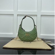 Replica Gucci GG Marmont mini shoulder bag green ‎699514