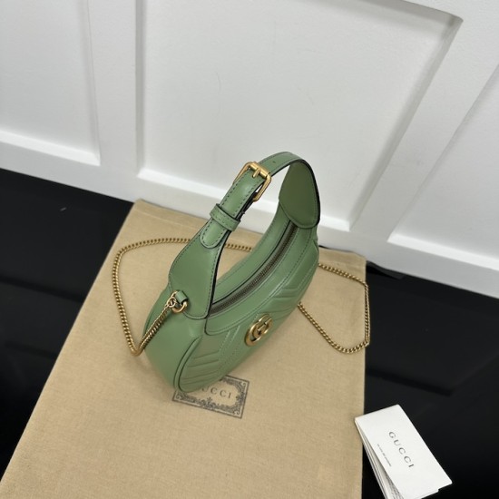 replica G*u*i gg marmont mini shoulder bag green ‎699514