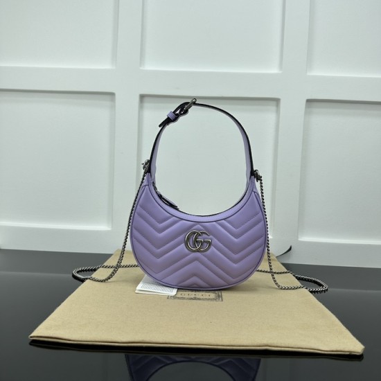 Replica Gucci GG Marmont mini shoulder bag purple ‎699514