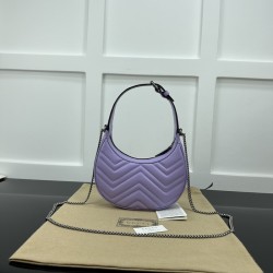 Replica Gucci GG Marmont mini shoulder bag purple ‎699514