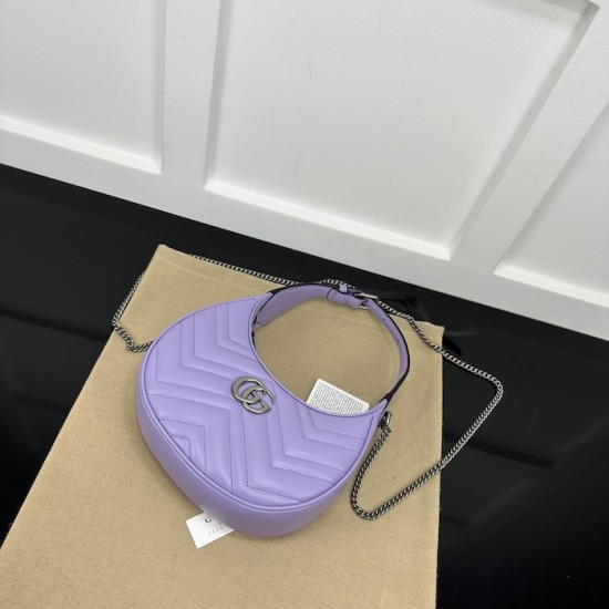 Replica Gucci GG Marmont mini shoulder bag purple ‎699514