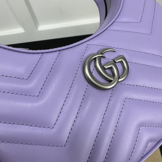 replica G*u*i gg marmont mini shoulder bag purple ‎699514