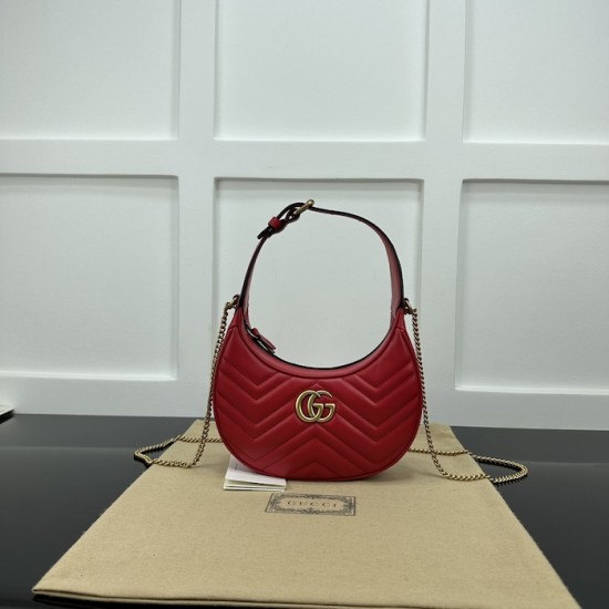 replica G*u*i gg marmont mini shoulder bag red ‎699514