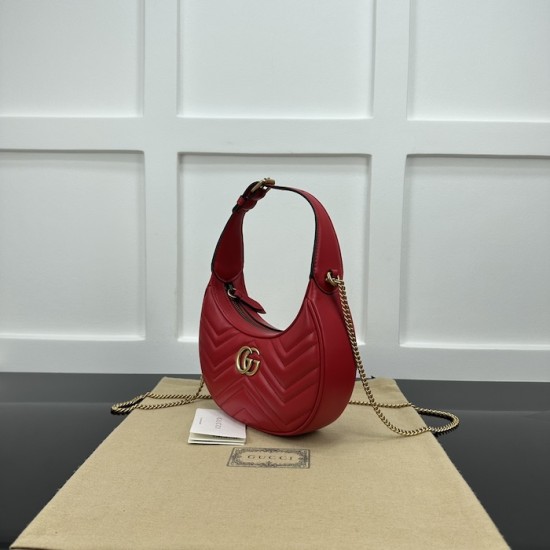 replica G*u*i gg marmont mini shoulder bag red ‎699514