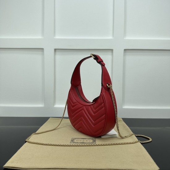 replica G*u*i gg marmont mini shoulder bag red ‎699514