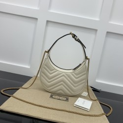 Replica Gucci GG Marmont mini shoulder bag white ‎699514