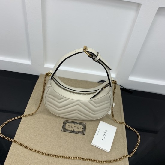 Replica Gucci GG Marmont mini shoulder bag white ‎699514