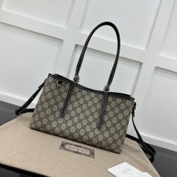 Replica Gucci GG Emblem small tote bag black ‎815214