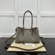 Replica Gucci GG Emblem small tote bag brown ‎815214