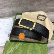 Gucci Signature Leather Belt Black