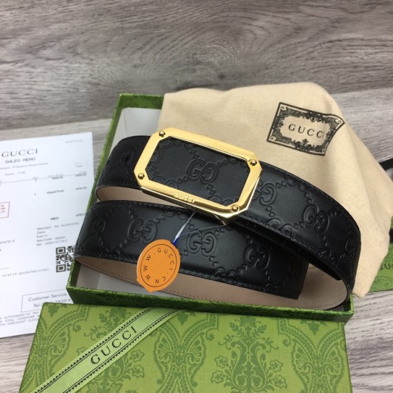 Gucci Signature leather belt Black