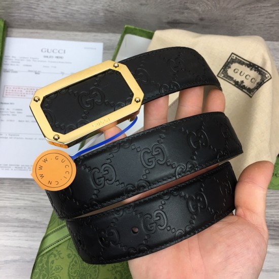 Gucci Signature leather belt Black