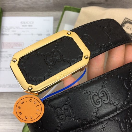 Gucci Signature leather belt Black