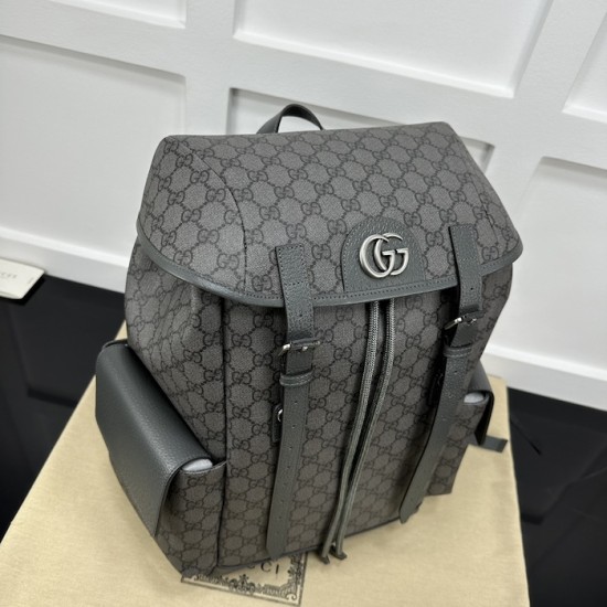 Replica Gucci Ophidia medium backpack grey 598140