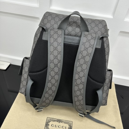 Replica Gucci Ophidia medium backpack grey 598140