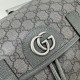 Replica Gucci Ophidia medium backpack grey 598140