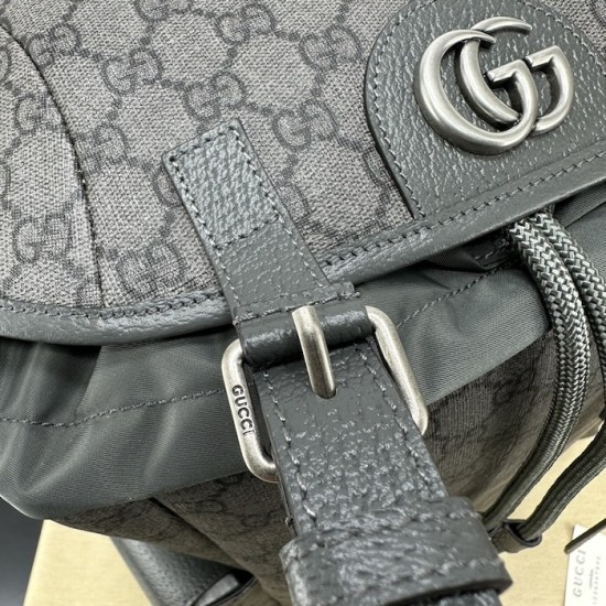 Replica Gucci Ophidia medium backpack grey 598140