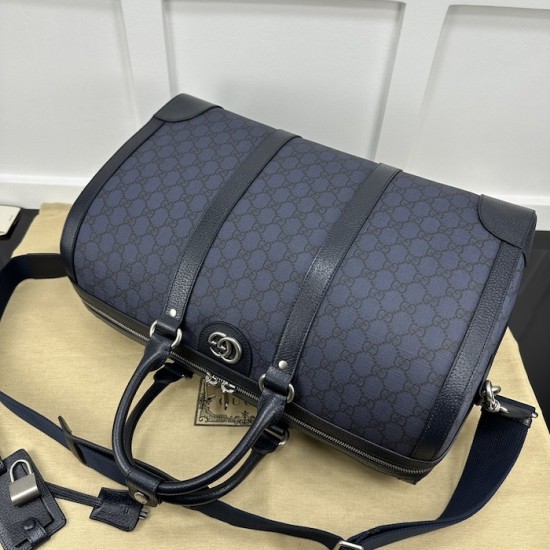 Replica Gucci Ophidia medium duffle bag Blue ‎724642