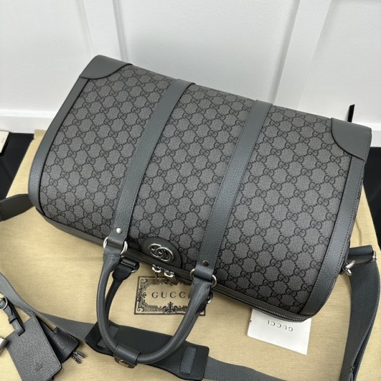 Replica Gucci Ophidia medium duffle bag Grey ‎724642