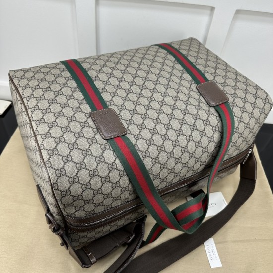 Replica Gucci Medium duffle bag with Web ‎758664