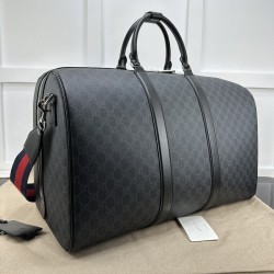 Replica Gucci Black GG Supreme canvas GG duffle bag ‎792075