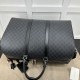 Replica Gucci Black GG Supreme canvas GG duffle bag ‎792075