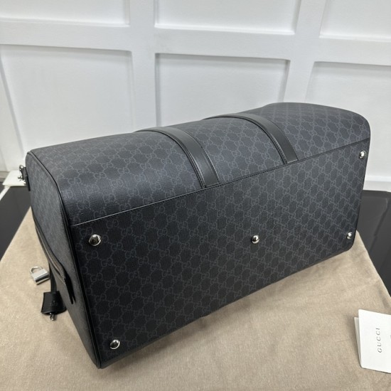 Replica Gucci Black GG Supreme canvas GG duffle bag ‎792075