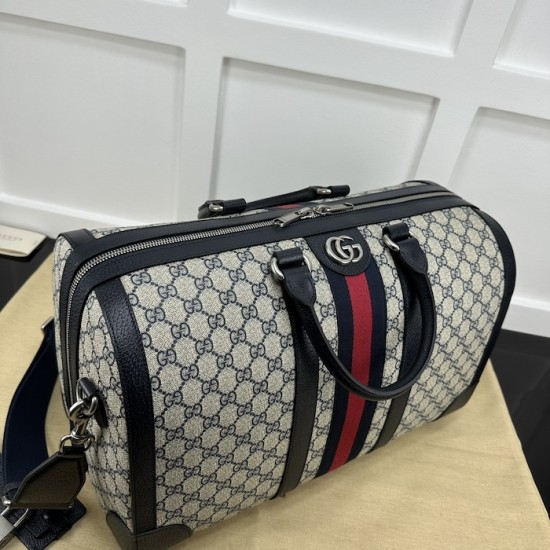 Replica Gucci Savoy medium duffle bag Blue ‎724642