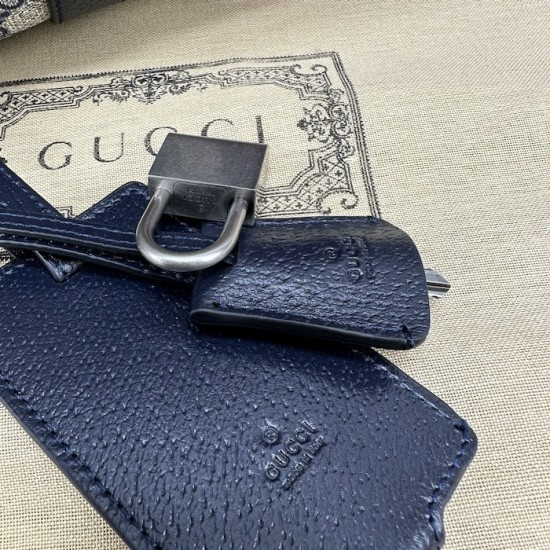 Replica Gucci Savoy medium duffle bag Blue ‎724642