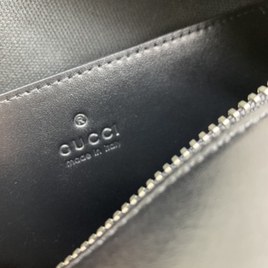 Replica Gucci GG Marmont small shoulder black bag 447632