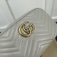 Replica Gucci GG Marmont small shoulder bag Grey 447632