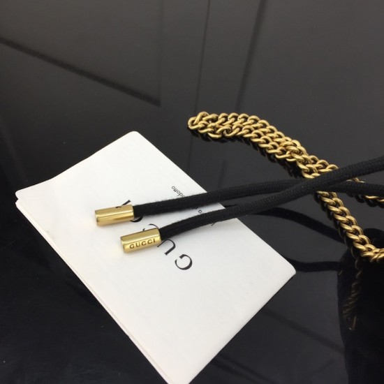 Replica Gucci GG Marmont mini bucket bag Black ‎575163