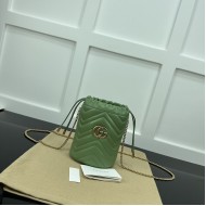 Replica Gucci GG Marmont mini bucket bag Green ‎575163